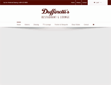 Tablet Screenshot of duffinettis.com